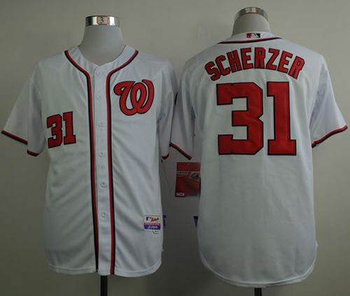 Nationals #31 Max Scherzer White Cool Base Stitched Jersey - Zenithce