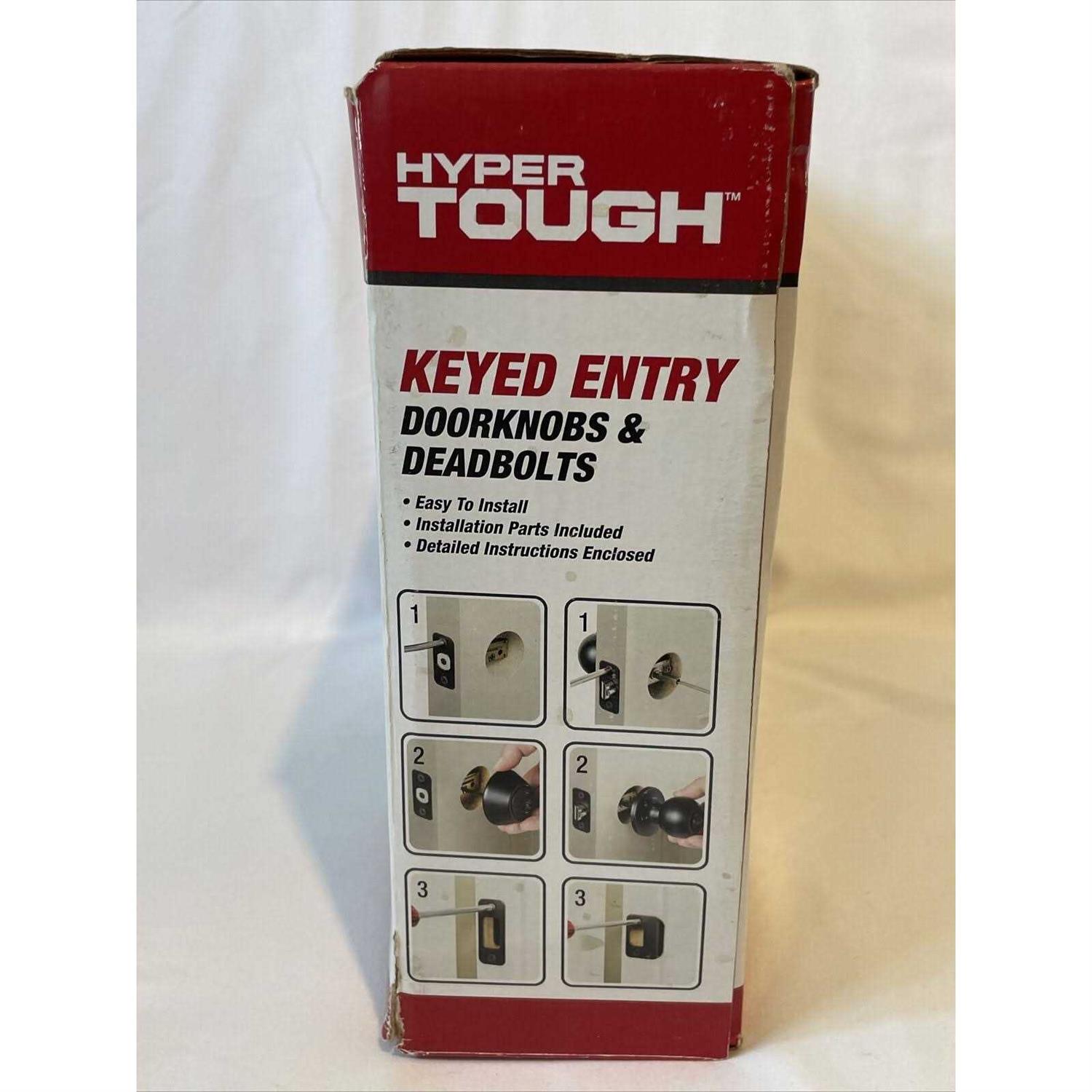 Hyper Tough Keyed Entry Stainless Steel Tulip Doorknob Twin Pack - Zenithce