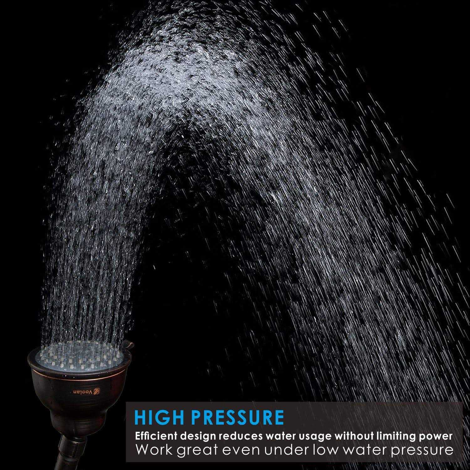 High Pressure Shower Head with Handheld Filtered Shower Head with Pause and Jet 10 Modes - Zenithce