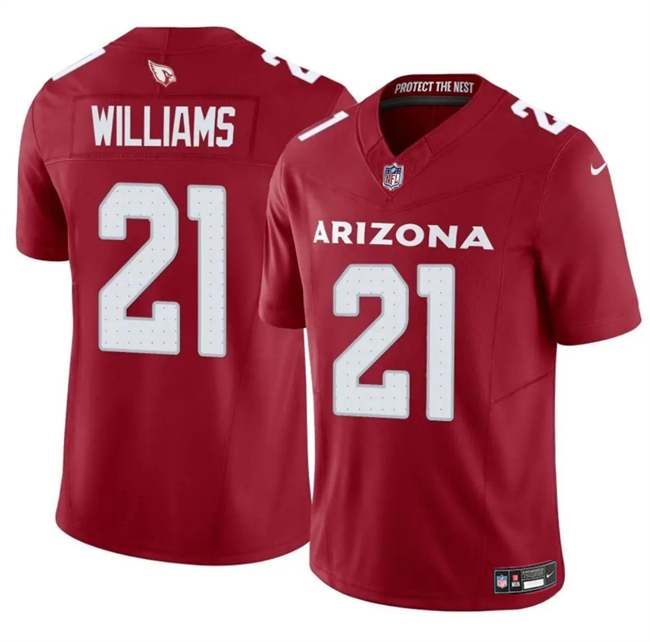 Arizona Cardinals #21 Garrett Williams Red 2024 F.U.S.E. Vapor Untouchable Limited Stitched Jersey - Zenithce