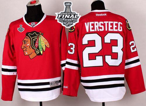 Blackhawks #23 Kris Versteeg Red 2015 Stanley Cup Stitched Jersey - Zenithce