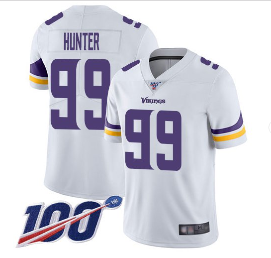 Minnesota Vikings #99 Danielle Hunter White 2019 100th Season Vapor Untouchable Limited Stitched Jersey - Zenithce