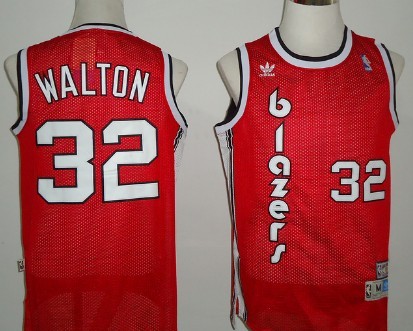 Portland Trail Blazers #32 Bill Walton Red Swingman Throwback Jersey - Zenithce