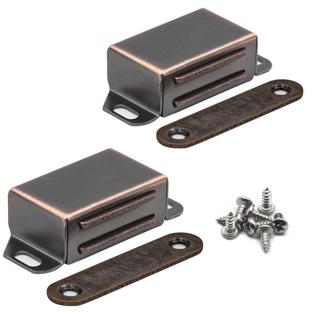 kaileyouxiangongsi 20 lbs Magnetic Door Catch Heavy Duty Latch for Cabinets Shutter Closet Furniture Door - Zenithce