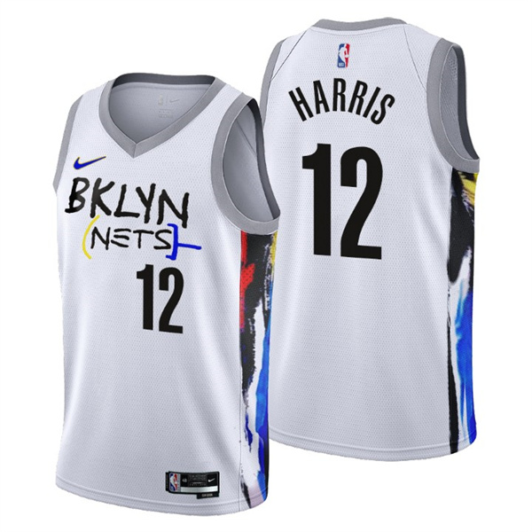 Brooklyn Nets #12 Joe Harris 2022-23 White City Edition Stitched Jersey - Zenithce