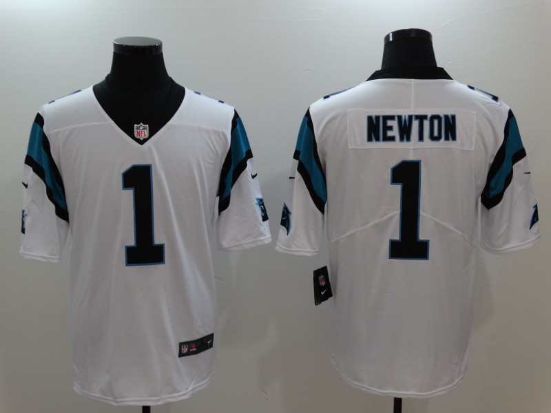 Carolina Panthers #1 Cam Newton White Vapor Untouchable Player Limited Jersey - Zenithce