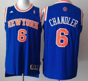 New York Knicks #6 Tyson Chandler Revolution 30 Swingman 2013 Blue Jersey - Zenithce