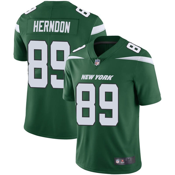 New York Jets #89 Chris Herndon Green Vapor Untouchable Limited Stitched Jersey - Zenithce
