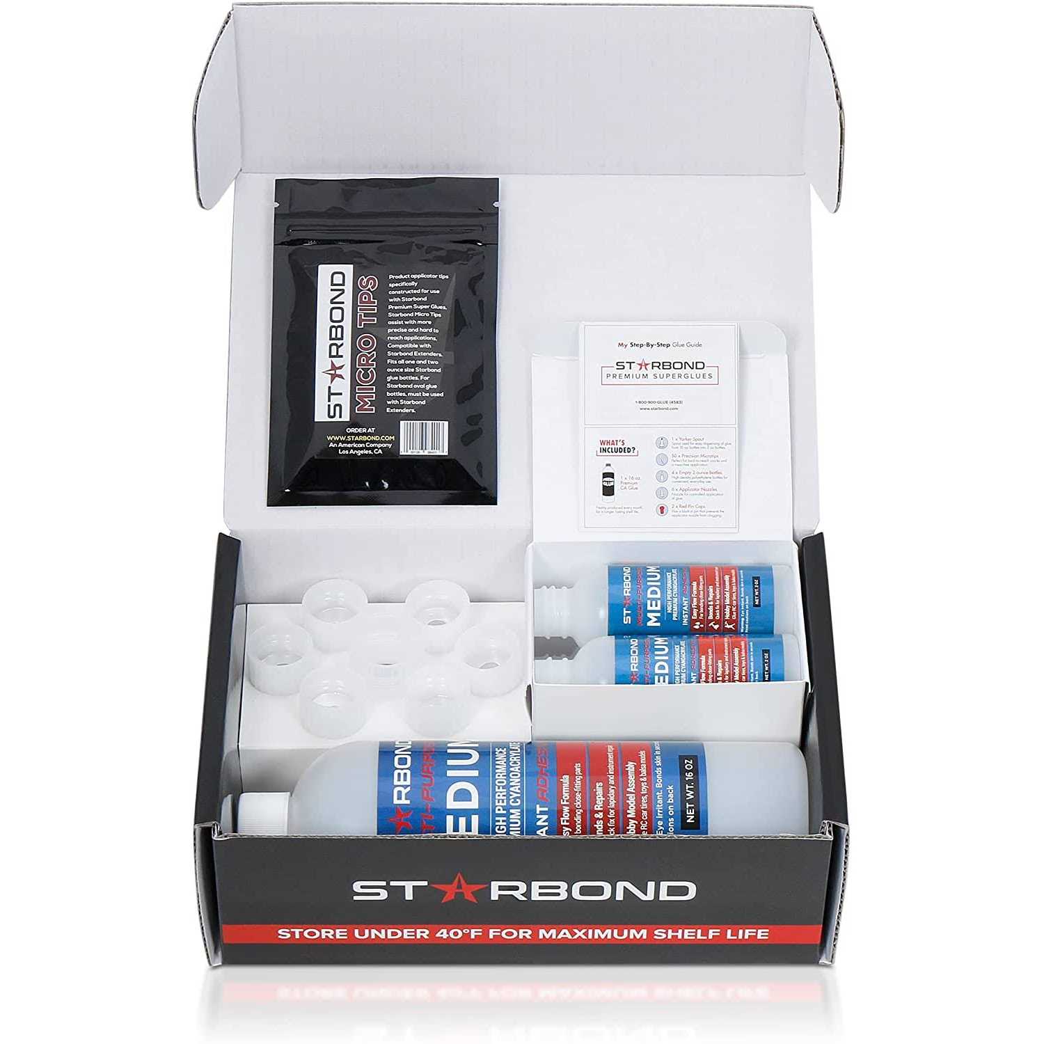 Starbond EM-150 Medium Premium CA Super Glue Extra Microtips - Zenithce