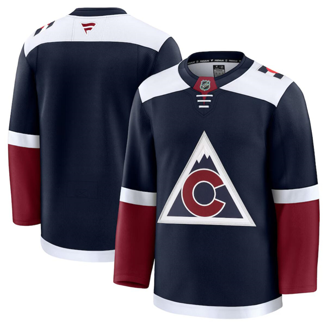 Colorado Avalanche Blank Navy 2024-25 Alternate Stitched Jersey - Zenithce