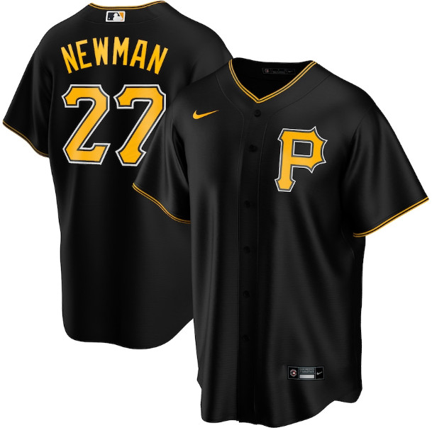 Pittsburgh Pirates #27 Kevin Newman Black Cool Base Stitched Jersey - Zenithce