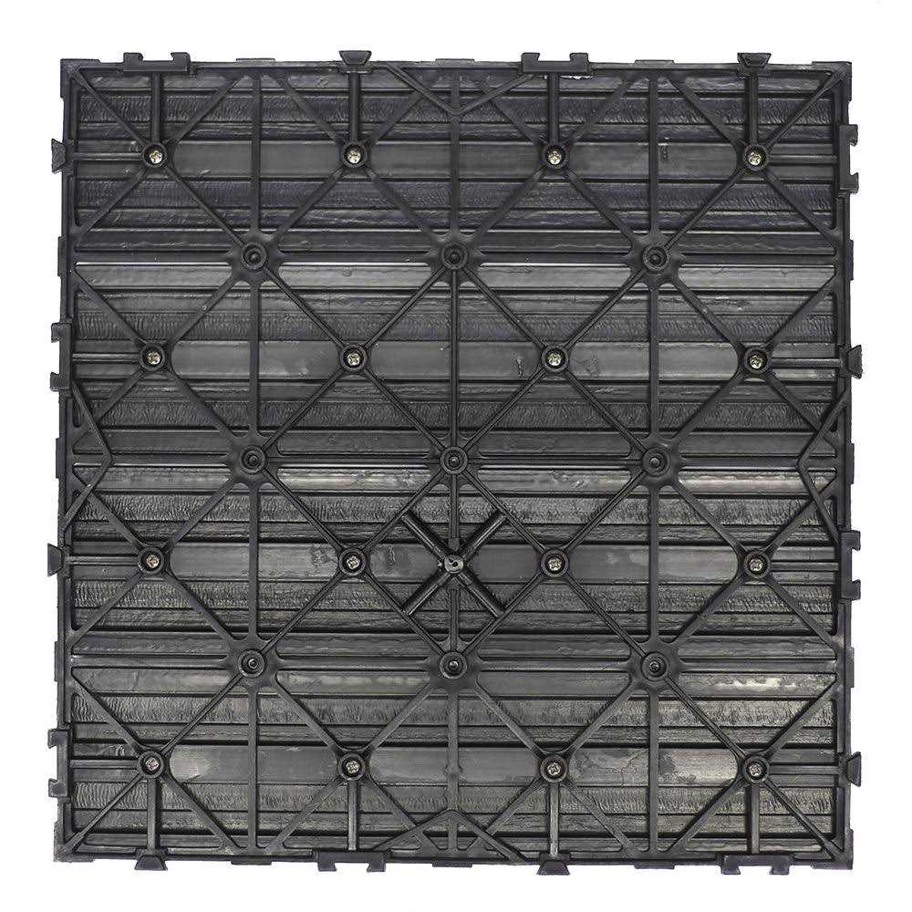 NewTechWood Ultrashield Naturale 1 ft. x 1 ft. Composite Quick Deck Outdoor Deck Tile Sample - Zenithce