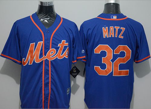 Mets #32 Steven Matz Blue New Cool Base Alternate Home Stitched Jersey - Zenithce