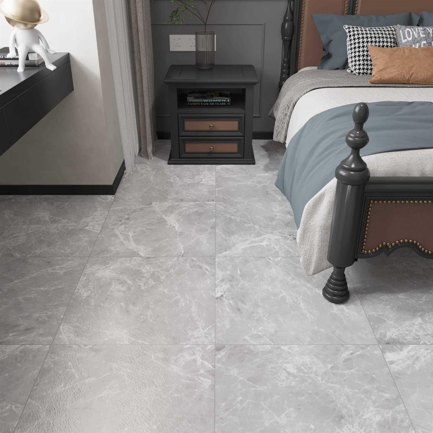 WESTICK Peel and Stick Floor Tile Bathroom Self Adhesive Vinyl Flooring Durable Floor Tiles Peel and Stick Waterproof Removable - Zenithce