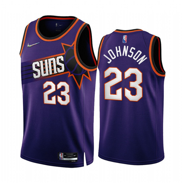 Phoenix Suns #23 Cameron Johnson 2022-23 Purple 75th Anniversary Icon Edition Stitched Jersey - Zenithce