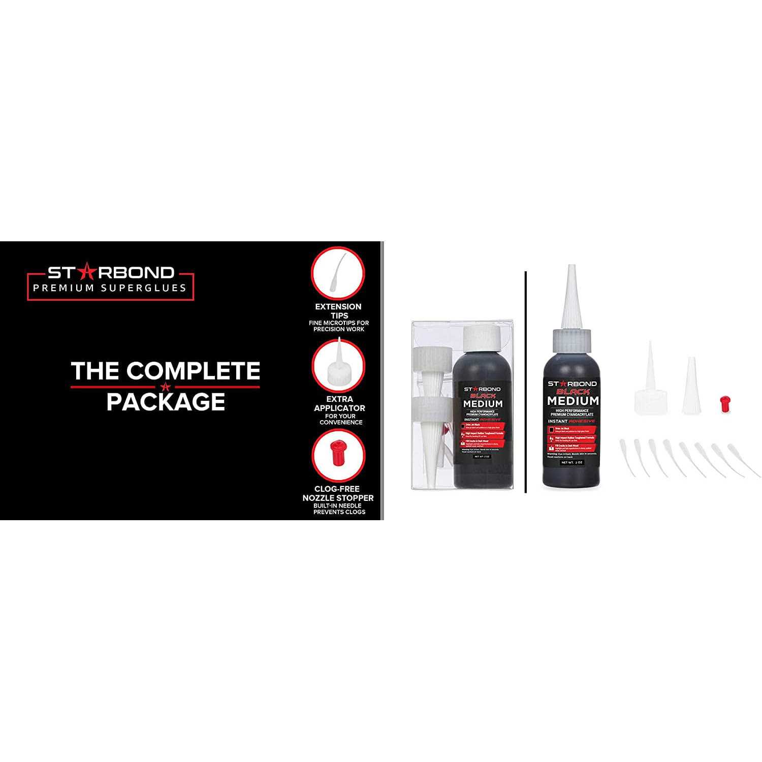 Starbond Black Medium CA Glue KE-150 - Zenithce