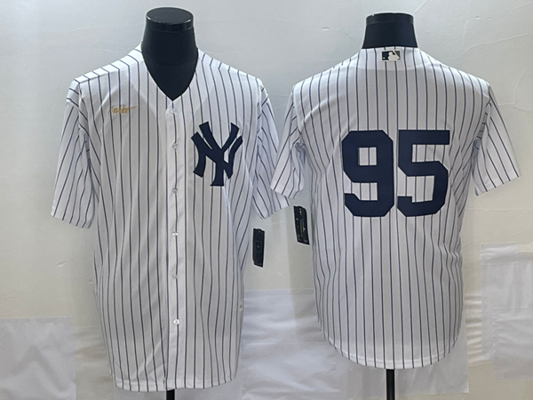 New York Yankees #95 Oswaldo Cabrera White Stitched Jersey - Zenithce
