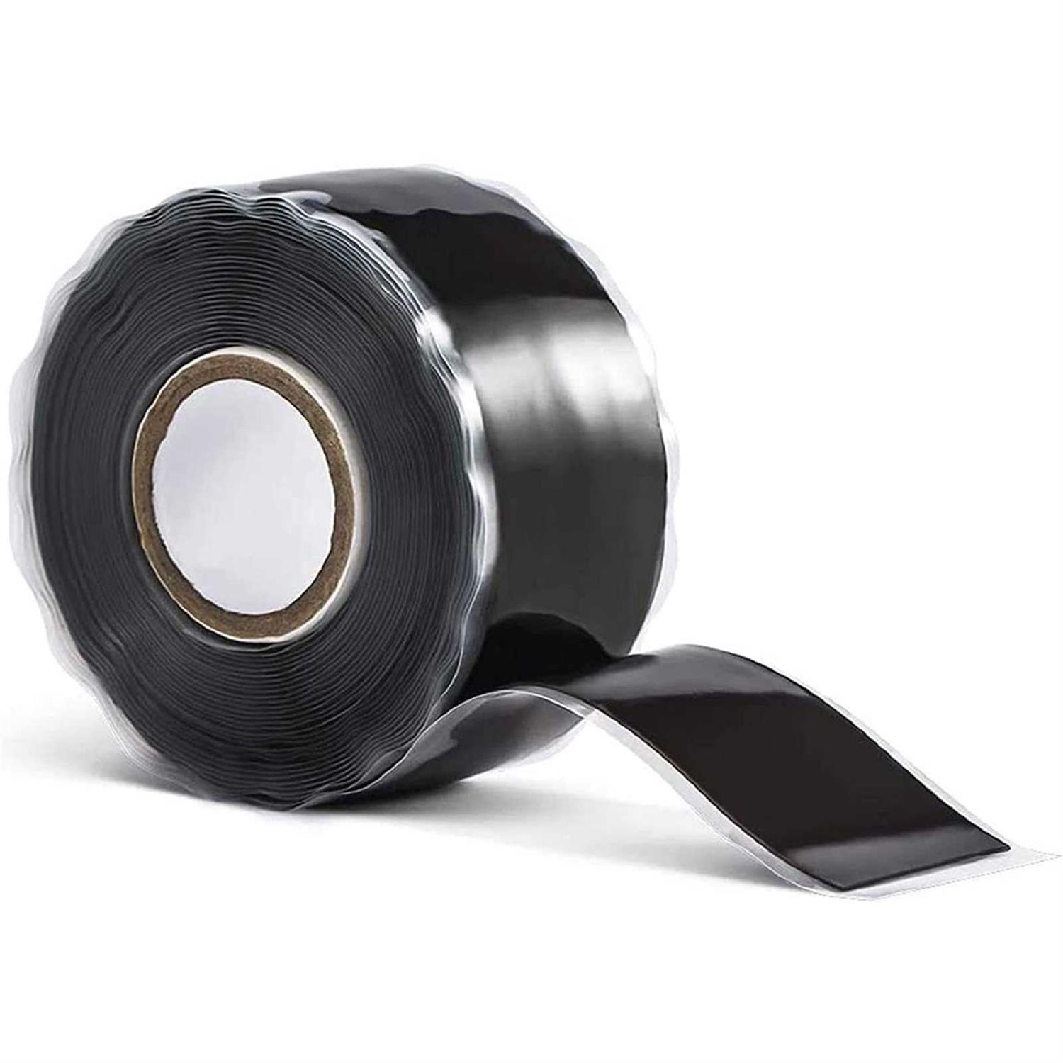 Tape Black Self-Fusing Silicone Tape, Heavy Duty and Leak Proof Rubber Hose Tape - Zenithce