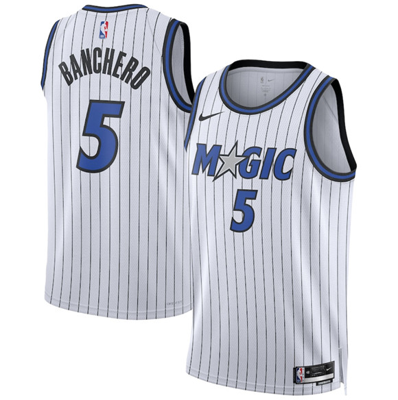Orlando Magic #5 Paolo Banchero White 2025 Association Edition Stitched Jersey - Zenithce