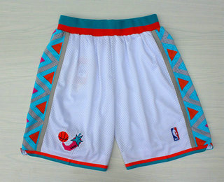 1996 All-Star White Hardwood Classics Swingman Shorts - Zenithce
