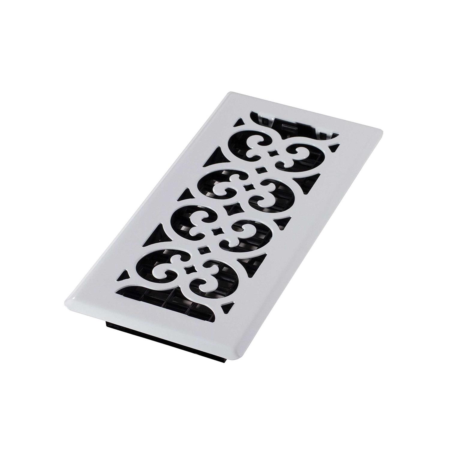 Decor Grates 4 in. x 10 in. Scroll plated Bronze Register - Zenithce