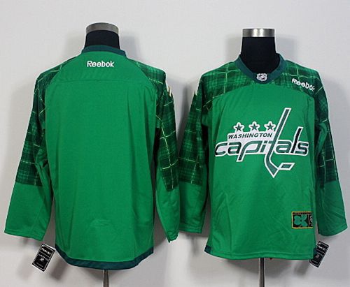 Capitals Blank Green St. Patrick's Day New Stitched Jersey - Zenithce