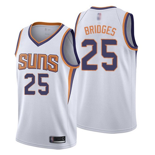 Phoenix Suns #25 Mikal Bridges White Authentic Statement Edition Jersey - Zenithce