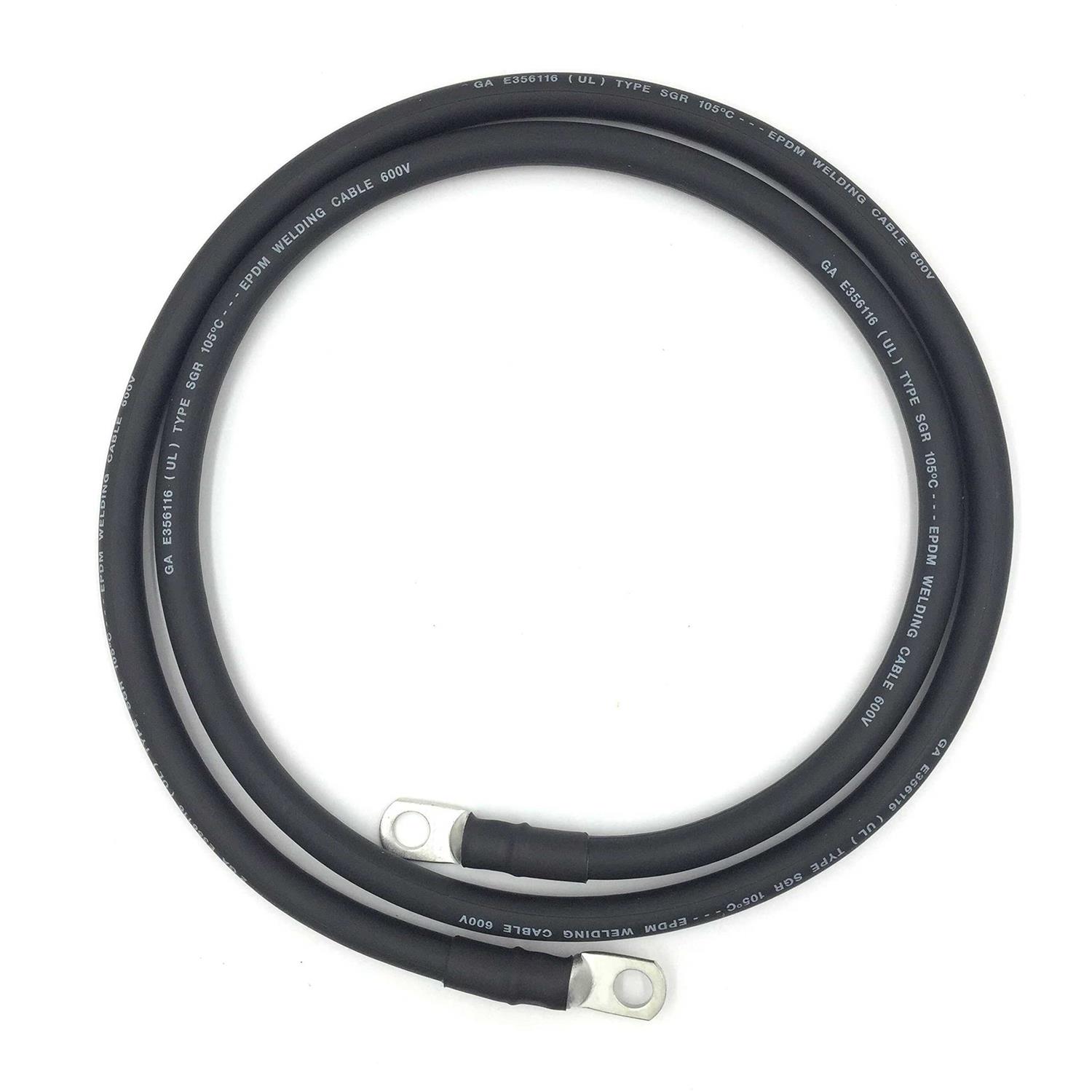 END GAME 4 AWG Gauge Fully Assembled Battery Cables, 1-15ft Lengths, Positive or Negative Wire - Zenithce