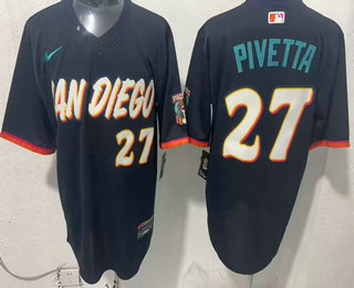 San Diego Padres #27 Nick Pivetta Black 2026 City Connect Stadium Jersey - Zenithce