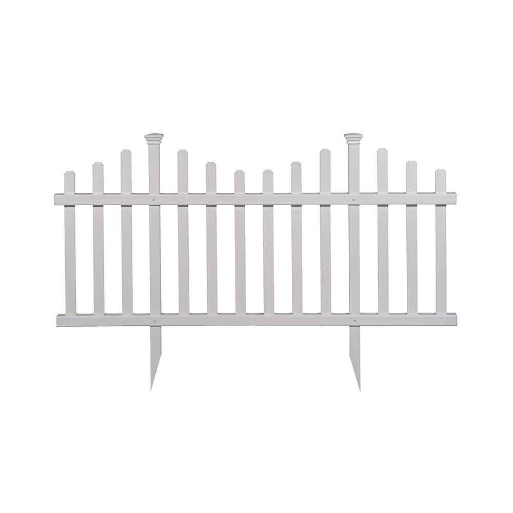 Zippity Outdoor Products ZP19001 No Dig Madison Vinyl Picket Fence - Zenithce