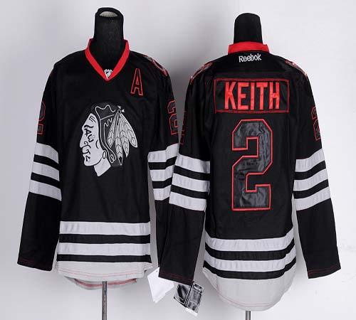Blackhawks #2 Duncan Keith Black Ice Stitched Jersey - Zenithce