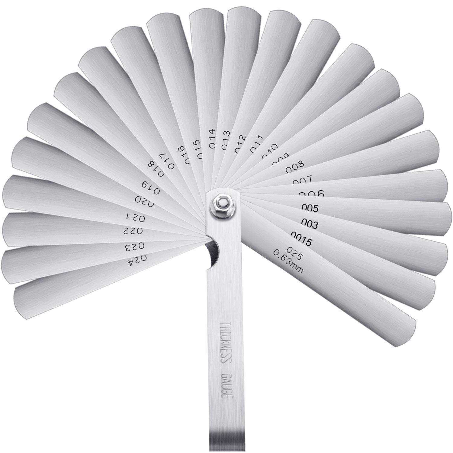 Stainless Steel Feeler Gauge Dual Marked Metric and Imperial Measuring Tool - Zenithce