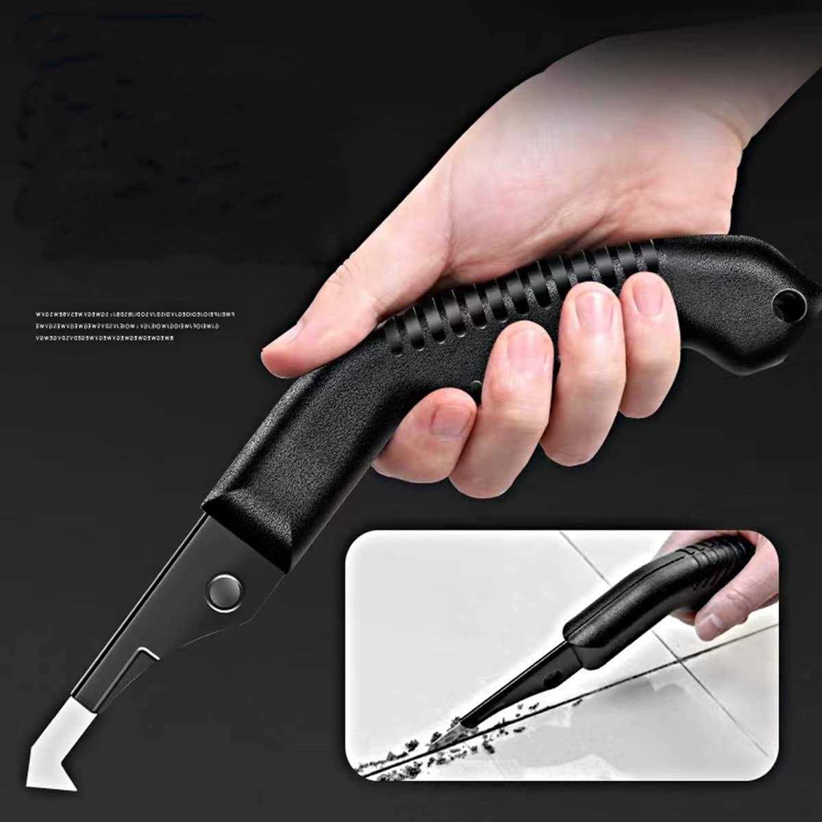 Grout Removal Tool, Caulking Removal Tool, Grout Cleaner, Scraper, Scrubber Brush, Tile Joint Cleaning Brush, Remove Grout or Cleaning for Tile - Zenithce