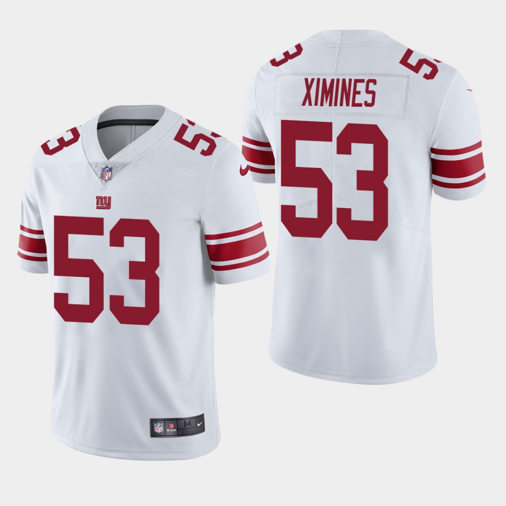 Giants #53 Oshane Ximines White Vapor Untouchable Limited Stitched Jersey - Zenithce