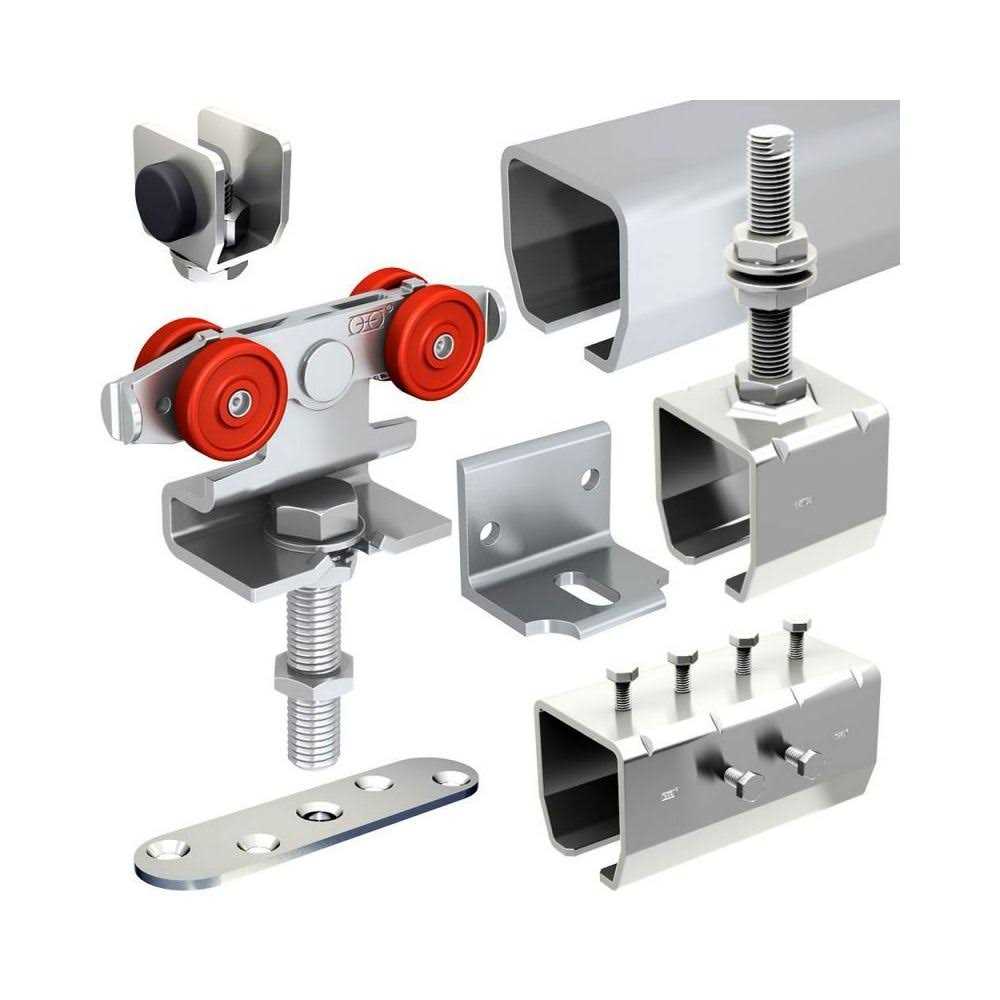 Sliding Cabinet Door Hardware Kit Tracks For 2 Bypass Cabinet Doors Up To 13lbs - Zenithce
