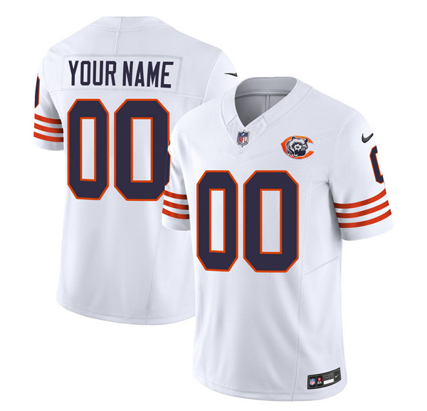 Chicago Bears Custom 2023 F.U.S.E. White Throwback Limited Stitched Jersey - Zenithce