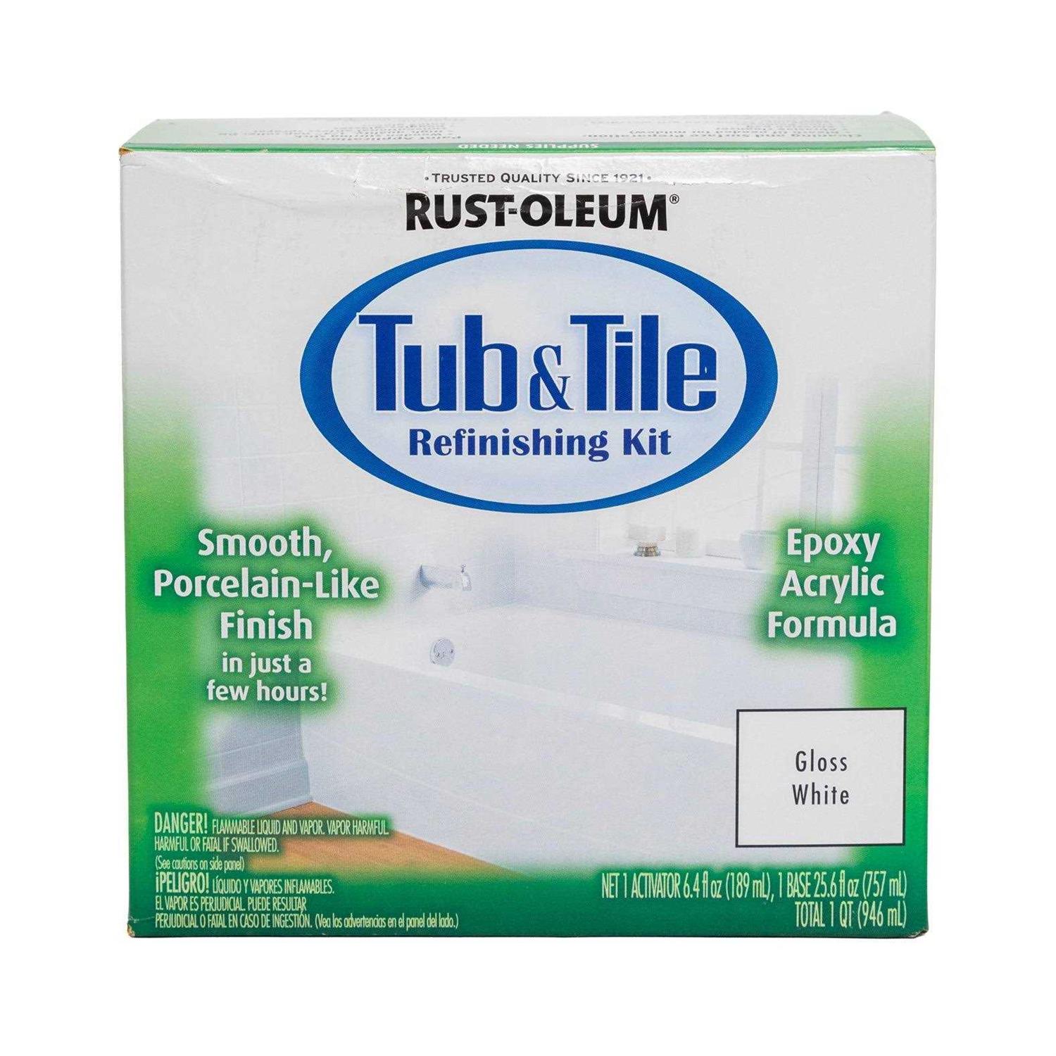 Rust-Oleum Tub & Tile Refinishing Kit White - Zenithce