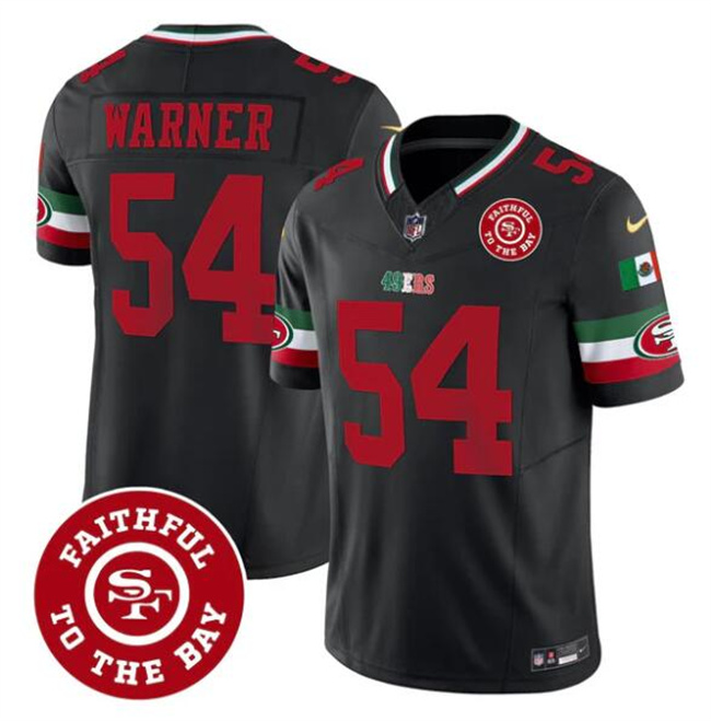 San Francisco 49ers #54 Fred warner Black F.U.S.E. Mexico Faithful To The Bay Patch Vapor Limited Stitched Jersey - Zenithce