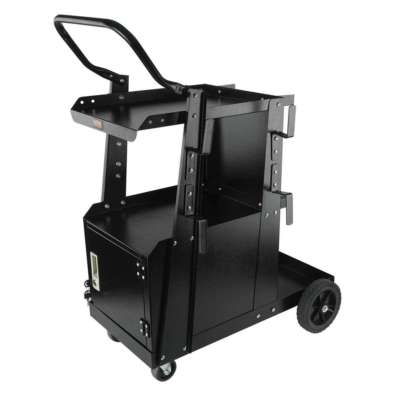 VEVOR Welding Cart 2-Tier 4 Drawers Welder Cart with 265LBS Static Weight Capacity ECSTHJTC265LBXFETV0 - Zenithce