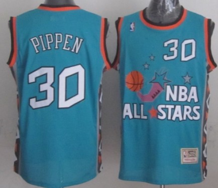 1996 All-Star #30 Scottie Pippen Green Swingman Throwback Jersey - Zenithce