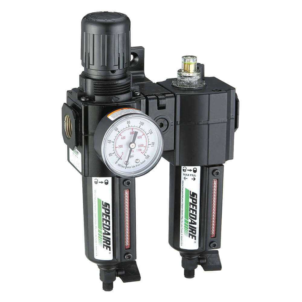 Speedaire Filter/Regulator/Lubricator 3/4 in NPT 186 cfm 7D734 - Zenithce