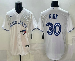 Toronto Blue Jays #30 Alejandro Kirk White Cool Base Jersey - Zenithce