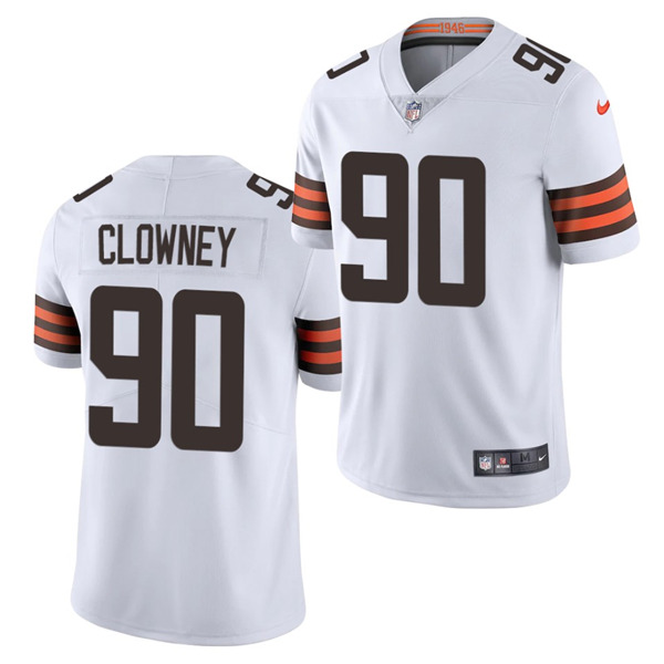 Cleveland Browns #90 Jadeveon Clowney White Vapor Untouchable Limited Stitched Jersey - Zenithce