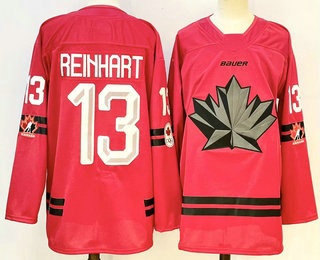 Canada #13 Sam Reinhart Red Stitched Jersey - Zenithce