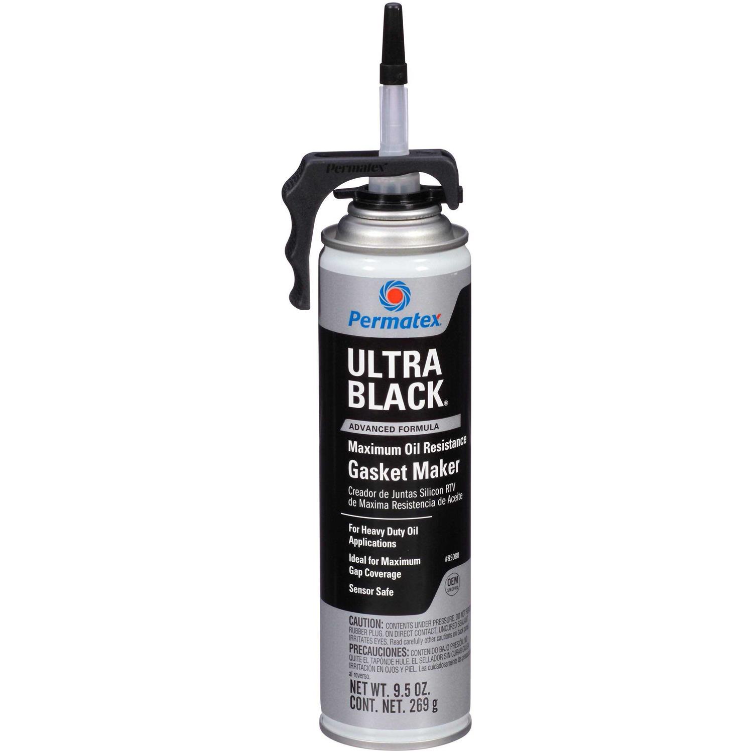 Permatex Ultra Black Maximum Oil Resistance RTV Silicone Gasket Maker 24105 - Zenithce