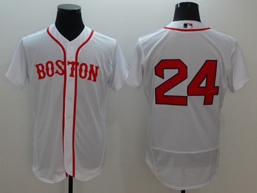 Red Sox #24 David Price White Flexbase Authentic Collection Alternate Home Stitched Jersey - Zenithce