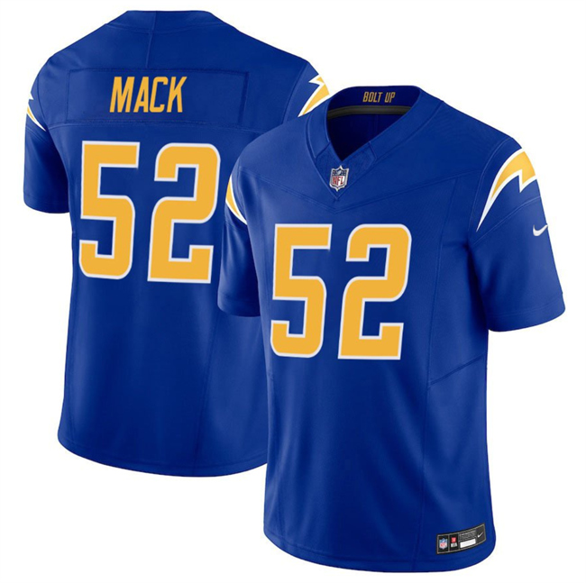 Los Angeles Chargers #52 Khalil Mack Royal 2025 F.U.S.E Vapor Limited Stitched Jersey - Zenithce