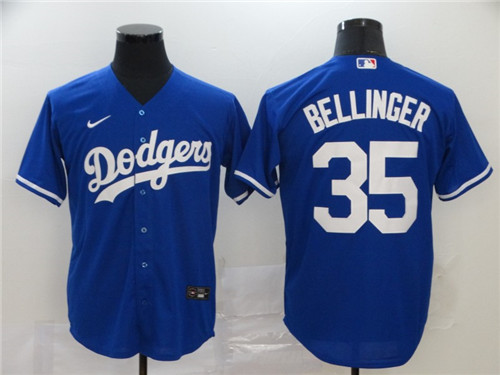 Los Angeles Dodgers #35 Cody Bellinger Majestic Royal Cool Base Stitched Jersey - Zenithce