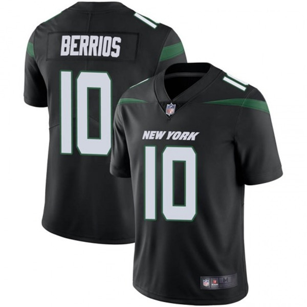 New York Jets #10 Braxton Berrios Black Vapor Untouchable Limited Stitched Jersey - Zenithce