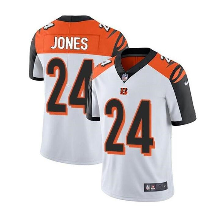 Bengals #24 Adam Jones Vapor White Stitched Limited Jersey - Zenithce
